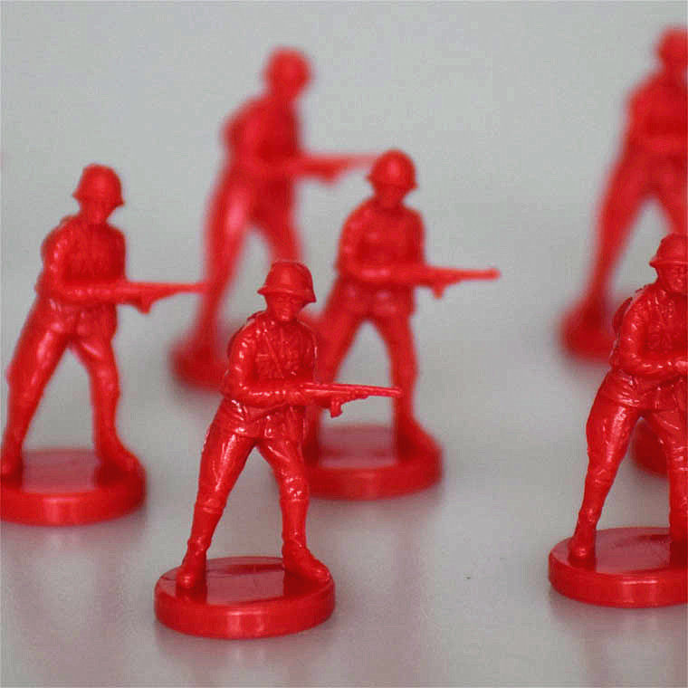 二战1/72兵人模型 轴心国与同盟国桌游战棋兵人 国军