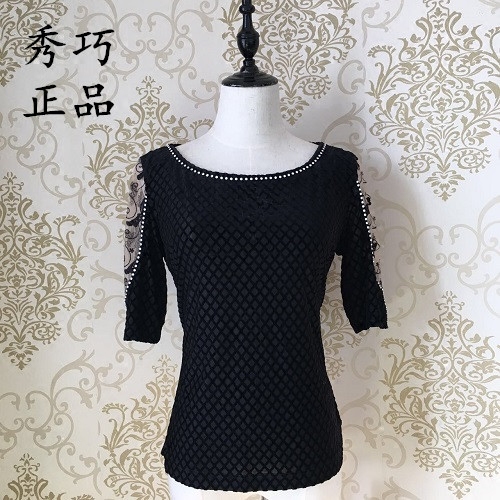 中老年妈妈丝绒T恤短袖