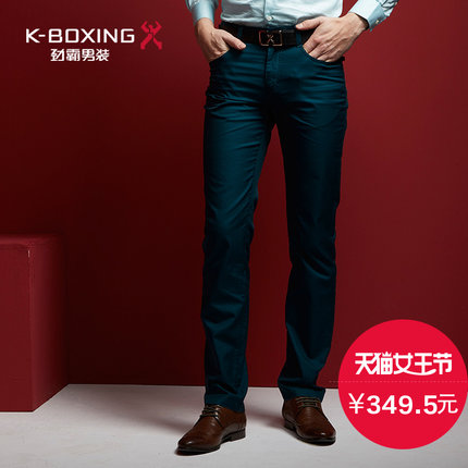 劲霸男士休闲裤 春季男装直筒休闲长裤商务百搭修身男裤|FQZY1368