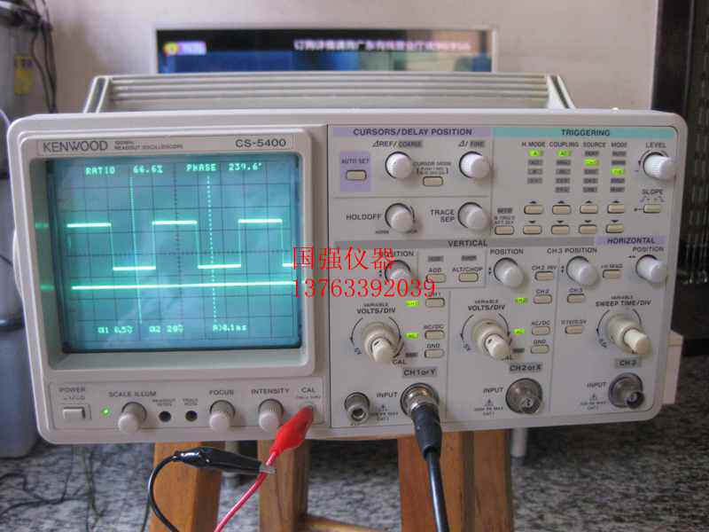 成色佳建伍CS-5400数字示波器 进口二手100MHZ 维修电脑主板专用图片