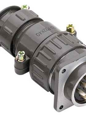 HAOGNCN圆形连接器P32K11Q航空插头插座10芯P32J11A 正装32mm