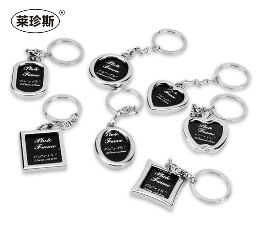 Креативная фоторамка для влюбленных, брелок, металлическая подвеска, подарок на день рождения, с печатью вашего логотипа