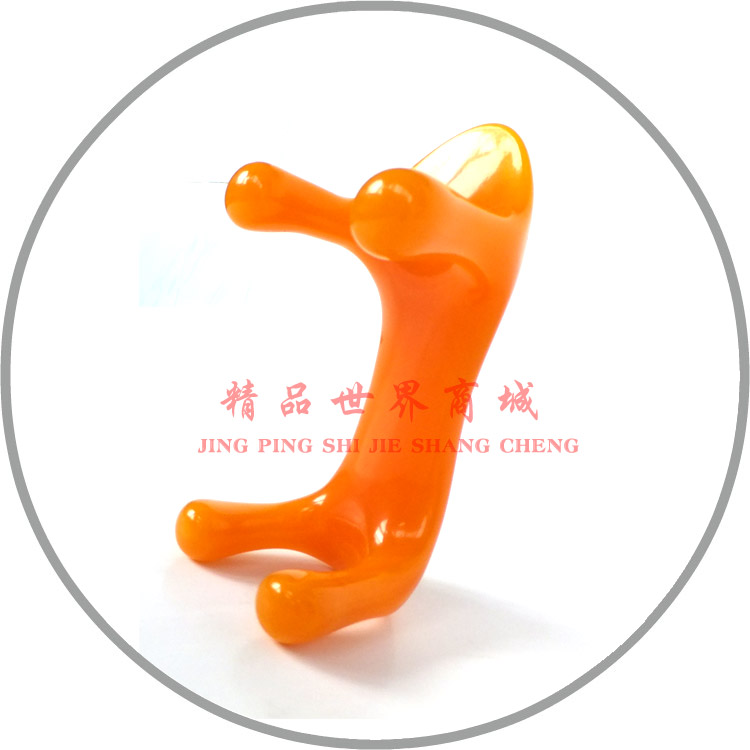 包邮 正品 动力虎 蜜蜡树脂按摩狗 颈椎腰椎按摩器 点穴棒按摩虎