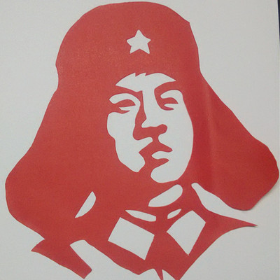 人物刻画雷锋民间传统纯手工剪纸