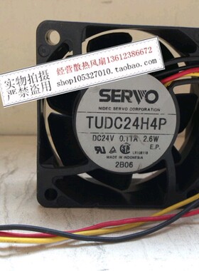 日本 伺服 6025 24V 0.11A 2.6W TUDC24H4P 6CM/厘米变频器风扇