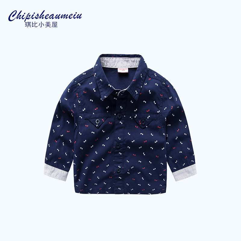 Chemise garcon CHIPISHEAUMEIU à manche longue - Ref 2082832 Image 1