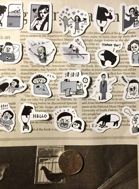 line 可爱cherng's马来貘kuso风贴纸 自制手帐周边贴纸 40枚入