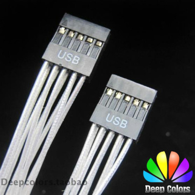 线材机箱前置USB2.0对接