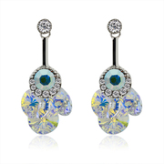 Mu-Mu accessories cold months buried simple wild-Stud drill-like faux crystal earrings Korea accessories 868