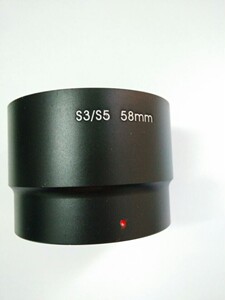 佳能S3 S5 S2 金属转接筒 Canon 滤镜转接环 转58mm 黑色