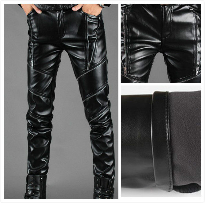 Pantalon cuir homme serré pour adolescent - Ref 1491927 Image 1