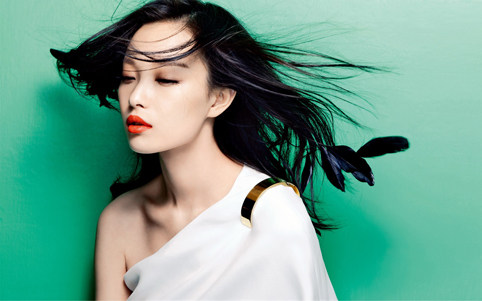 美女明星 倪妮 海报制作高清写真相纸印刷房间装饰挂画V10295A