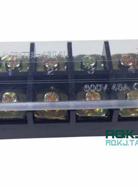 TB-4504连接线排端子/接线板45A固定接线端子夹/4位/铜件/瑞奇