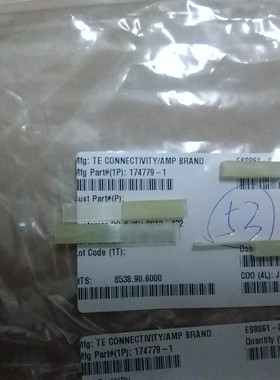 174779-1 泰科/安普 TE/AMP 1P连接器外壳 护套 进口原装正品