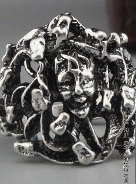 非主流骷髅夸张朋克风夜店戒指