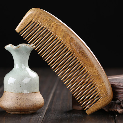 家用大号木头刻字按摩梳