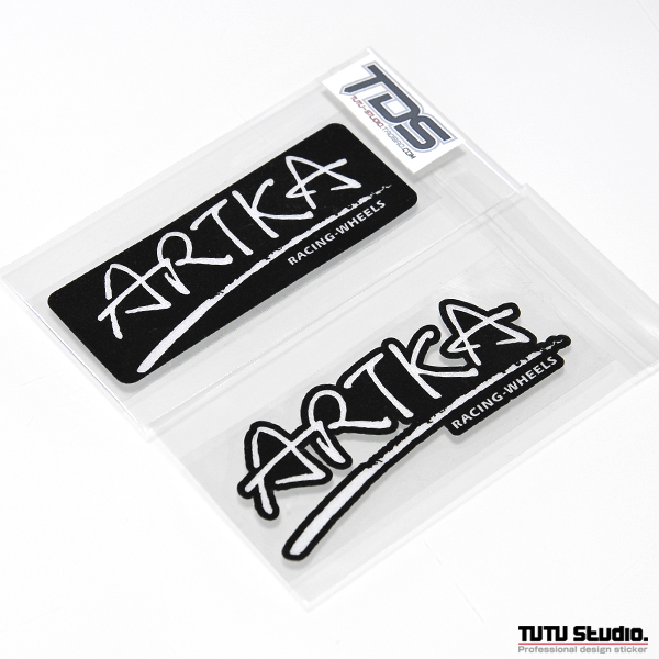 TUTU圖圖車貼 ARTKA RACING WHEELS旋压轻量化轮毂定制反光贴纸-封面