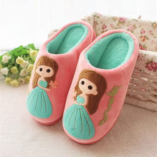 Chaussons enfants en suède pour hiver - semelle plastique - Ref 1013442 Image 4