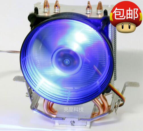 北极熊极风Mini 1150 1155双热管CPU散热器台式机多平台电脑风扇