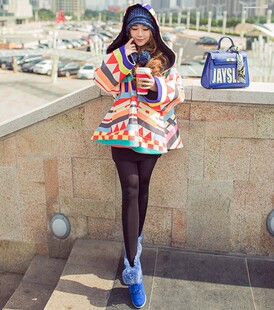 袜打底袜丝袜 外贸原单压力300D莱卡丝弹力瘦腿黑色加厚不透明连裤