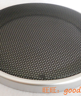 常规4寸汽车喇叭网罩四寸喇叭网罩 银白色框 送螺丝