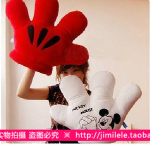毛绒玩具米老鼠米奇大手掌 大手套抱枕靠垫儿童节日舞台表演道具