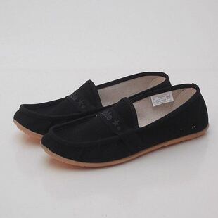 柔软轻便舒适薄底帆布鞋 双星新款 散步鞋 工作鞋 中口经典 休闲女鞋