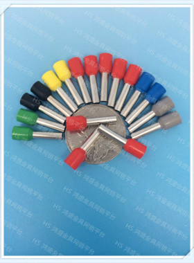 HS包邮VE4012接线铜端子E4012管形预绝缘端子针形端子紫铜1000只