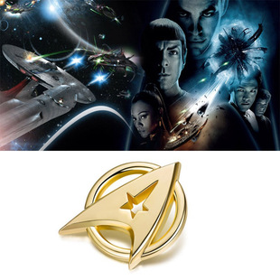 Star Trek星际迷航周边 初代舰长通信讯器胸章 徽章 胸针胸牌金色