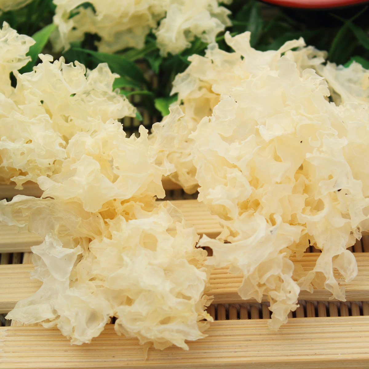 特级野生椴木银耳白木耳糯耳雪耳 大别山农家干货无硫200g 包邮