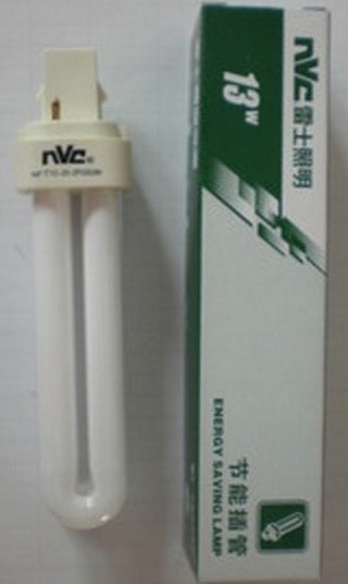 雷士拔插管 NF T 9W13W18W 筒灯2U插管节能灯 二针 横插筒灯插管