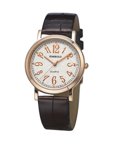 simbolo圣伯莱手表女男9182时尚简约风皮带薄款情侣商场同款验货