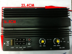 包邮 12V大功率四管低音炮功放板、10~14寸重低音汽车功放板