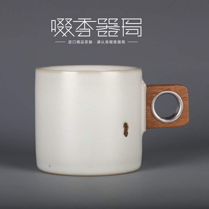 台湾正品 章格铭迷工造物 汝瓷汝窑|马克杯|咖啡杯 铁线锈斑款
