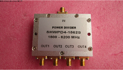 1.8 - 6.2GHz 10W SMA RF 一分四 4路 1分4 射频微波同轴功分器