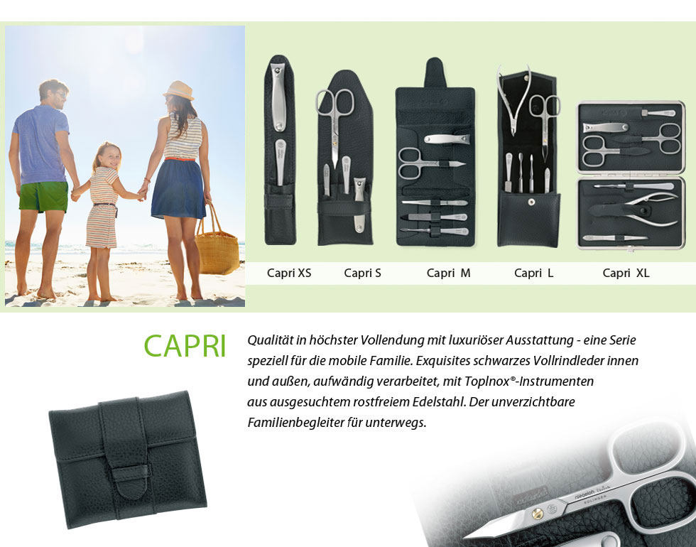 Niegeloh-德国索林根尼格鲁 Capri 不锈钢 修甲美甲工具多件套装
