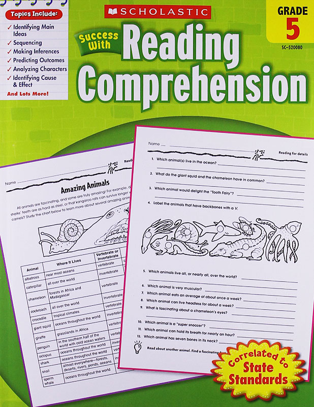 【外图原版】进口英文 学乐成功系列 Scholastic Success with Reading Comprehension (Grade 5)五年级 阅读理解