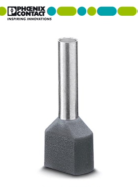 菲尼克斯双线管状预绝缘端头AI-TWIN2*0.75-10GY 欧式3200975灰色