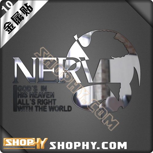 新世纪福音战士evanerv金属贴动漫周边手机自行车汽车贴纸10