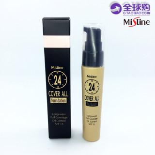 Mistine 24小时粉底液SPF15 泰国正品自然服帖遮瑕不脱妆隔离防晒