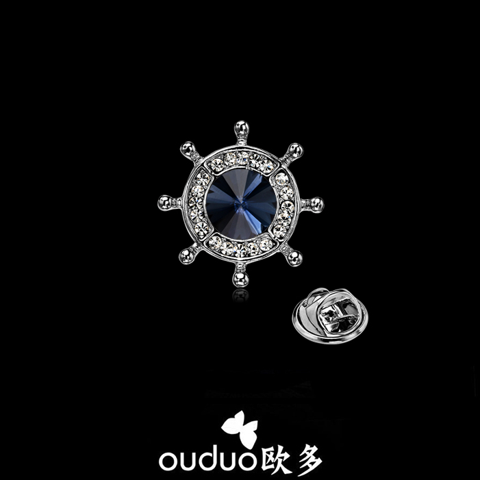 Broche Lovers OUDUO en Alliage argent plaqué or - Ref 1188217 Image 1