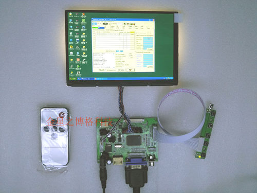 HDMI+VGA+AV1+AV2倒车视频  DAV驱动板+按键板+遥控器+屏线+N070ICG-LD1屏幕