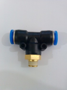 气动快插PB4-M5快速PB6-01气管接头PB8-02螺纹三通PB10-03PB12-04