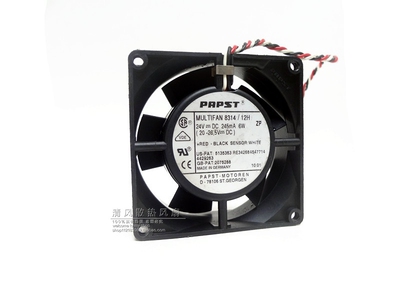 德国 PAPST 8CM 8厘米 8032 24V 6W 双滚珠 变频器风扇 8314/12H