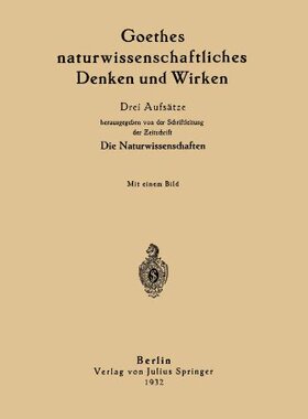【预订】Goethes Naturwissenschaftliches Denk...