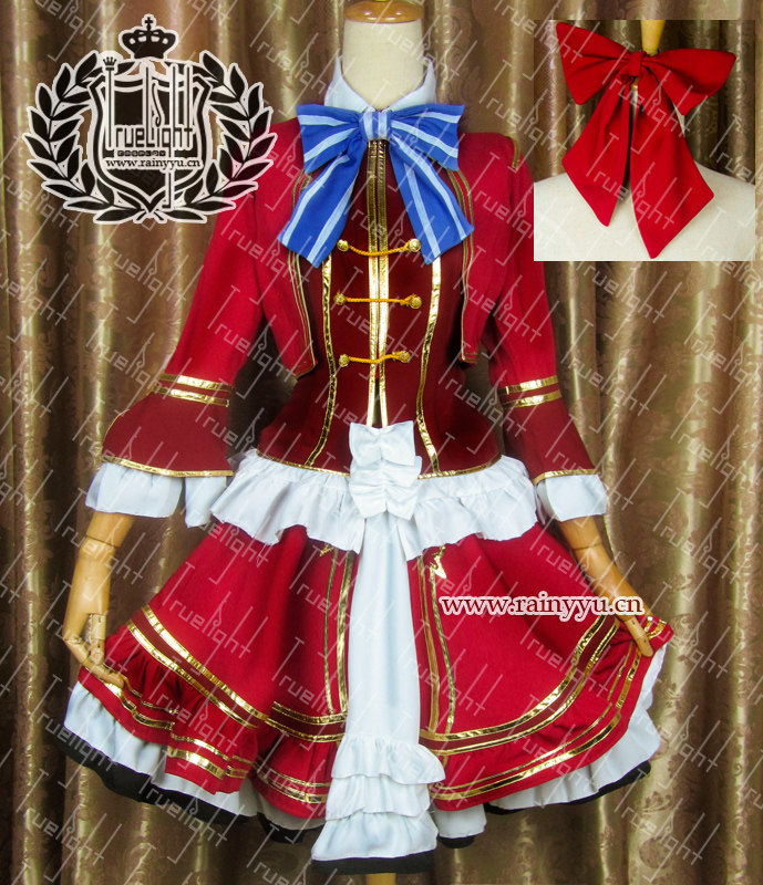 白夜之城Cosplay闪之轨迹2艾尔芬公主公式人设服装红色裙子定做
