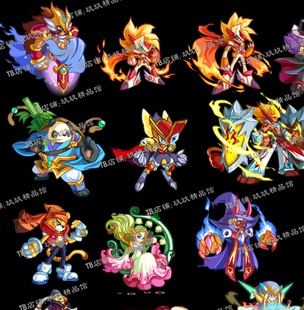 falsh 矢量游戏 花仙子 火神 功夫熊猫 人物素材 带动画衣服飘动