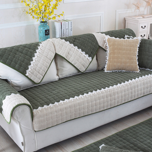 定做冬季加厚沙发垫子毛绒沙发坐垫皮防滑布艺沙发套罩巾全盖定做