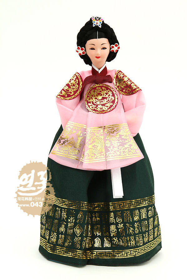 韩国韩服娃娃传统工艺品正品