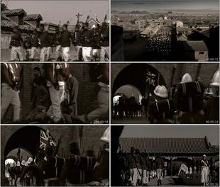 古代清朝历史 八国联军入侵皇城关外 紫禁城高清实拍视频素材